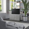 Mueble para TV madera contrachapada gris hormigón 80x34x36 cm 1