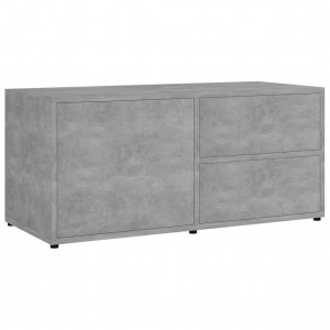 Mueble para TV madera contrachapada gris hormigón 80x34x36 cm H