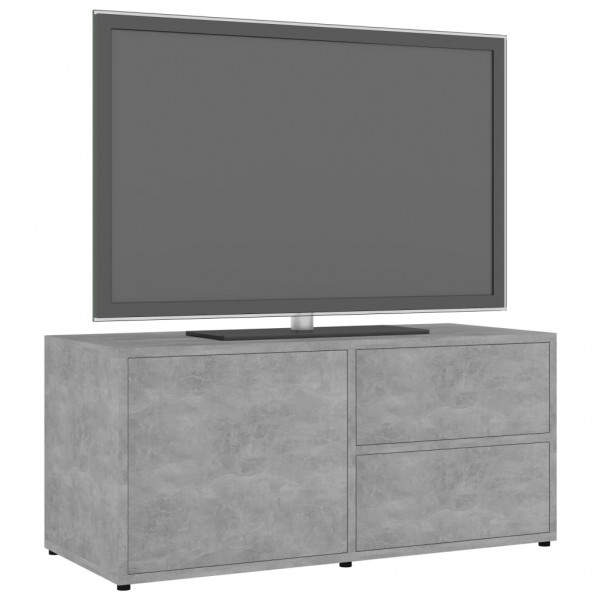 Mueble para TV madera contrachapada gris hormigón 80x34x36 cm M 4