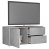 Mueble para TV madera contrachapada gris hormigón 80x34x36 cm 5