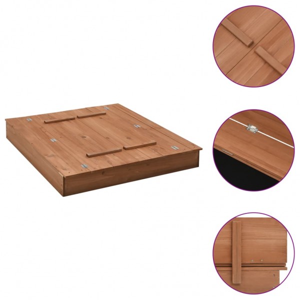 Arenero de madera de abeto 95x90x15 cm D