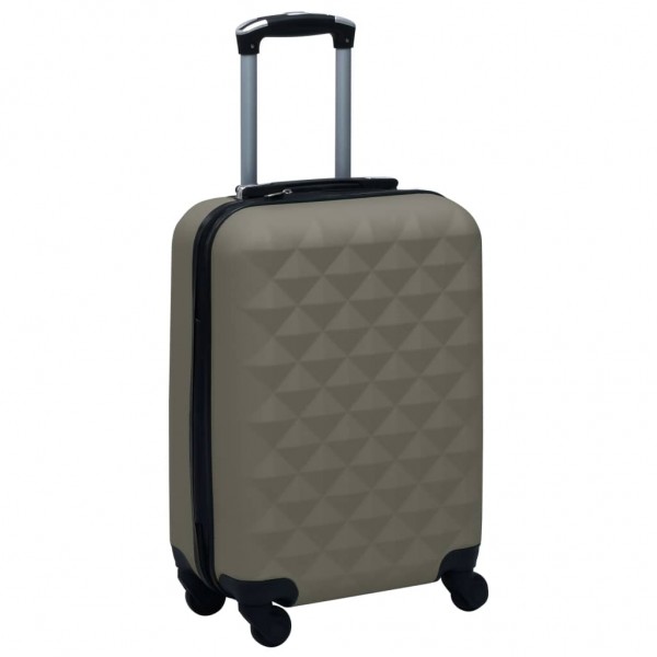 Maleta trolley con ruedas rígida ABS gris antracita D