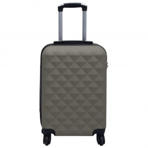 Maleta trolley con ruedas rígida ABS gris antracita H