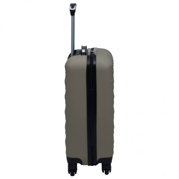 Maleta trolley con ruedas rígida ABS gris antracita M 3