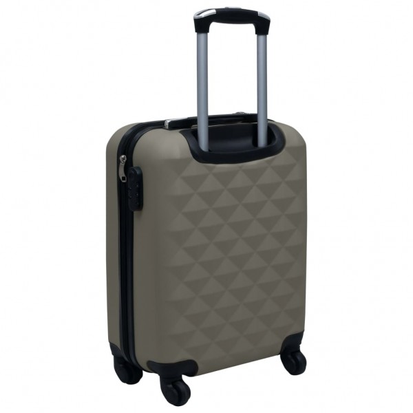 Maleta trolley con ruedas rígida ABS gris antracita M 4