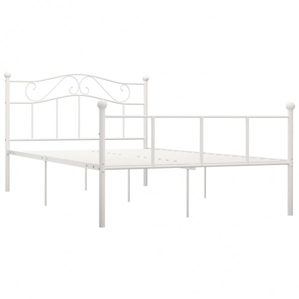 Estrutura de cama 120x200 cm metal branco M 2