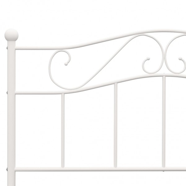 Estrutura de cama 120x200 cm metal branco M 5