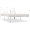 Estrutura de cama 160x200 cm metal branco 1