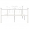 Estrutura de cama 160x200 cm metal branco 3