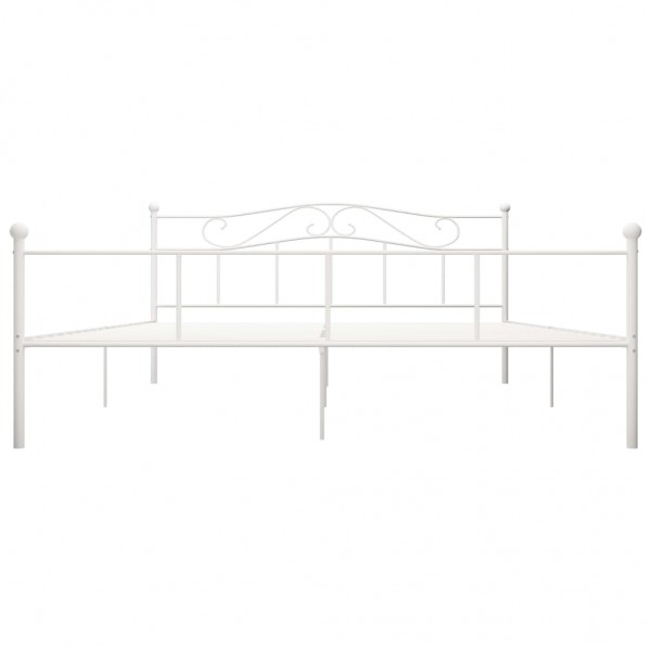 Estrutura de cama 180x200 cm metal branco M 3