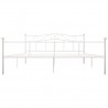 Estrutura de cama 180x200 cm metal branco 3
