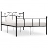 Estructura de cama de metal negro 120x200 cm 1
