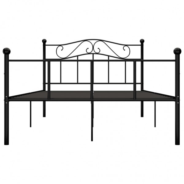 Estructura de cama de metal negro 120x200 cm M 3