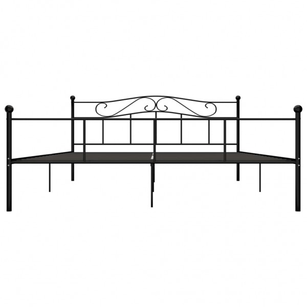 Estructura de cama de metal negro 180x200 cm M 3