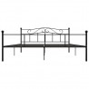 Estrutura de cama em metal 180x200 cm preto 3