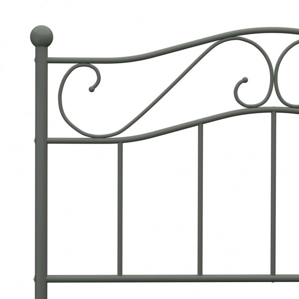 Estructura de cama de metal gris 100x200 cm M 5