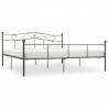 Estructura de cama de metal gris 180x200 cm 1