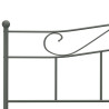 Estrutura de cama 180x200 cm metal cinzento 5