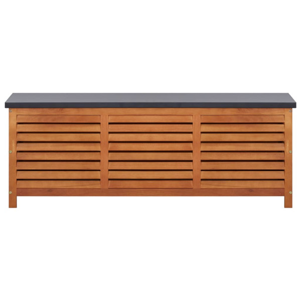 Caixa arrumação p/ jardim 150x50x55 cm madeira eucalipto maciça M 2