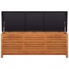 Caja de almacenaje jardín madera maciza eucalipto 150x50x55 cm 5