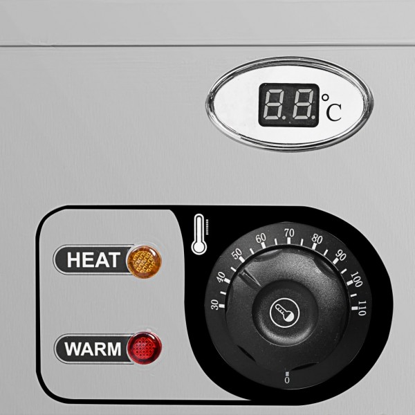 Calientaplatos Gastronorm baño maría 3 pzas acero inox GN 1/2 M 3