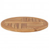 Superficie de mesa redonda madera maciza de teca 2.5 cm 60 cm 3