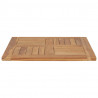 Superficie de mesa de madera maciza de teca 60x60x2.5 cm 3