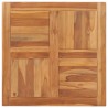 Superficie de mesa de madera maciza de teca 70x70x2.5 cm 1