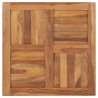 Superficie de mesa de madera maciza de teca 70x70x2.5 cm 2