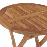 Mesa de jardín plegable madera maciza de teca 60 cm 5