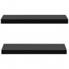 Prateleiras de parede suspensas 2 pcs 60x20x3.8 cm preto 3