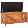 Caja de almacenaje jardín madera maciza eucalipto 117x50x55 cm 3
