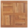 Superficie de mesa cuadrada madera maciza de teca 80x80x2.5 cm 1