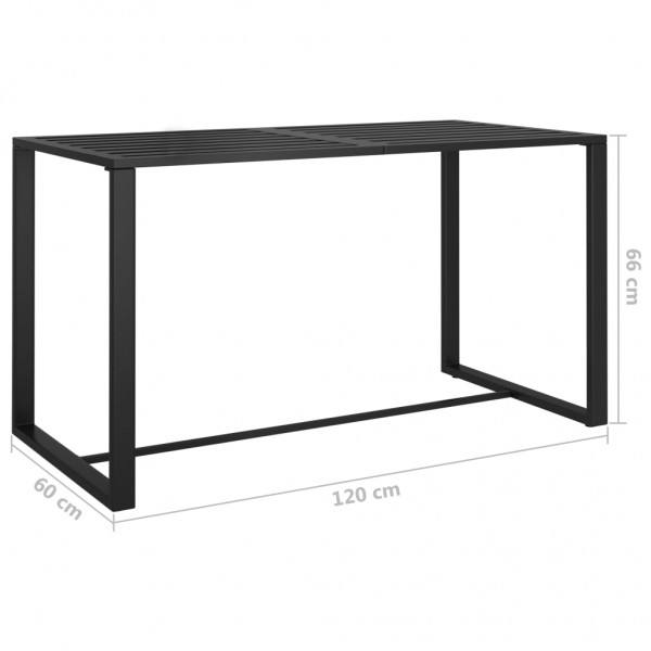 Juego de sofás de jardín 5 pzas y cojines aluminio antracita M 5