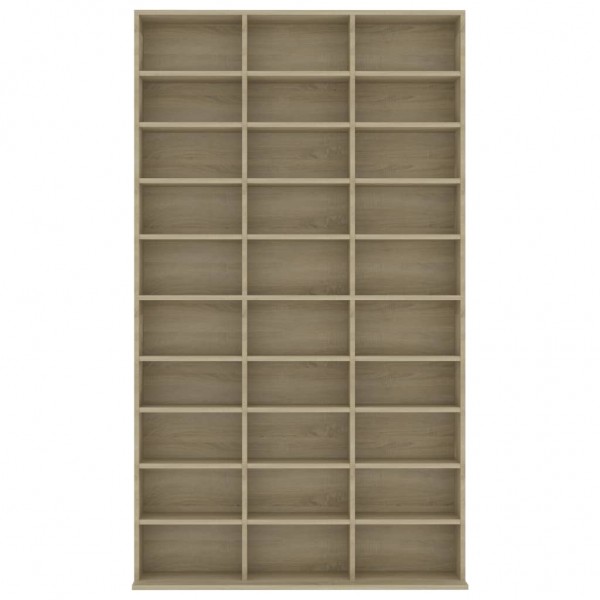 Armario para CDs madera contrachapada Sonoma 102x16x177.5 cm M 4