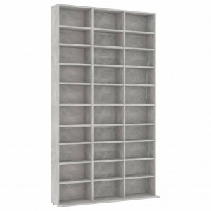 Armario para CDs madera contrachapada gris 102x16x177.5 cm H
