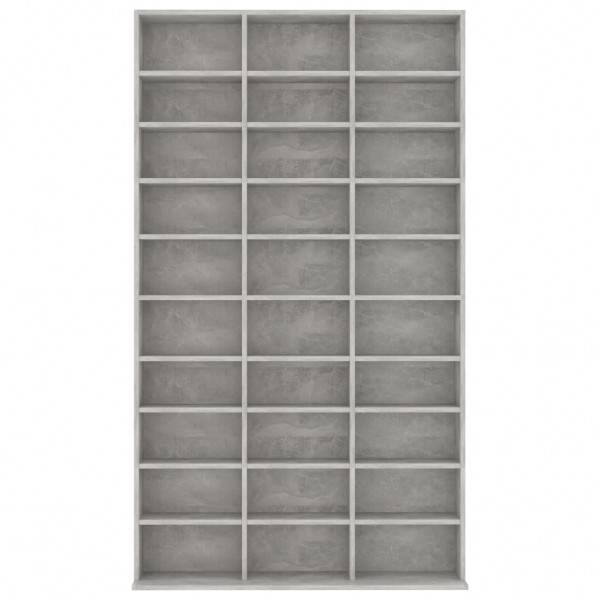 Armario para CDs madera contrachapada gris 102x16x177.5 cm M 4