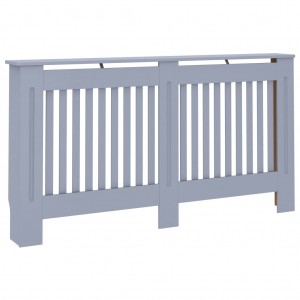 Cobertura de radiador 152x19x81.5 cm MDF antracite H