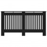 Cobertura de radiador 152x19x81.5 cm MDF preto 3