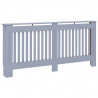 Cubierta para radiador MDF gris antracita 172x19x81 cm 2