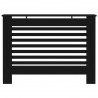 Cubierta para radiador MDF negro 112x19x81 cm 3