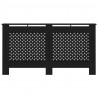 Cobertura de radiador 152x19x81.5 cm MDF preto 3