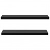 Prateleiras de parede suspensas 2 pcs 120x20x3.8 cm preto 3