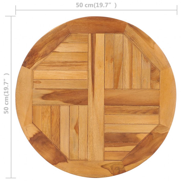 Plato giratorio para mesa de madera maciza de teca M 5