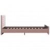 Estructura de cama de terciopelo rosa 120x200 cm 5