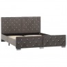 Estructura de cama de terciopelo gris 140x200 cm 3