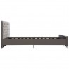 Estructura de cama de terciopelo gris 180x200 cm 5
