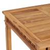 Mesa de comedor de jardín madera maciza de teca 80x80x80 cm 4