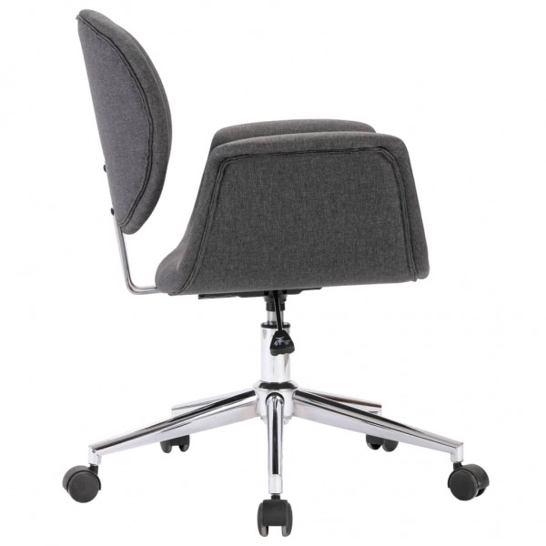 Silla de oficina giratoria de tela gris M 4
