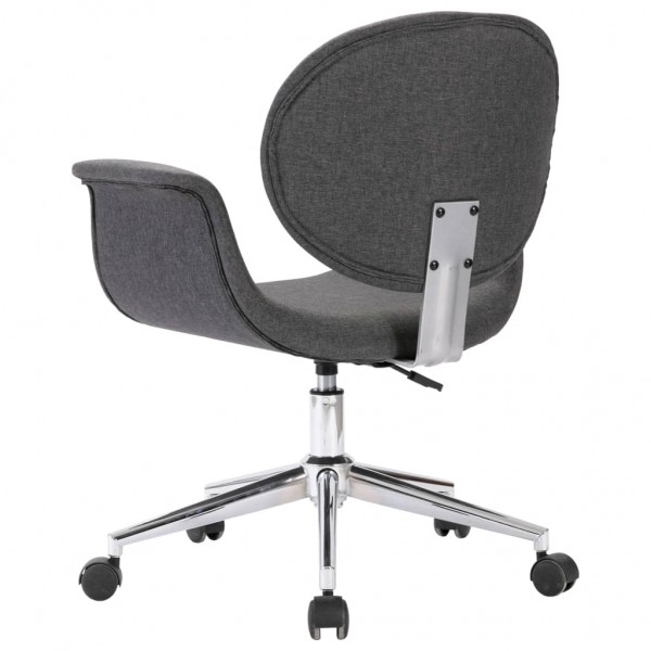 Silla de oficina giratoria de tela gris M 5